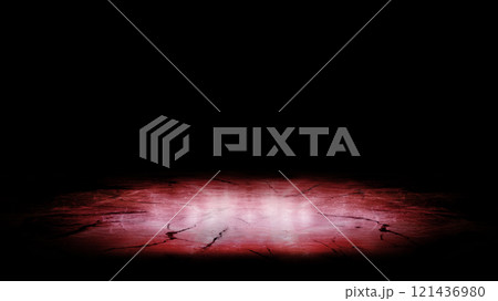 Red ice. Glow on ice. Realistic ice and snow on dark background. Beautiful ice background. Ice with deep cracks. Reflection. 3D rendering Red ice. Glow on ice. Realistic ice and snow on dark background. Beautiful ice background. Ice with deep cracks. Reflection. 3D rendering 121436980