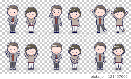 中年男女休閒裝01 121437002