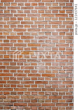 Closeup view of the red wall. Abstract pattern of a brick wall Closeup view of the red wall. Abstract pattern of a brick wall 121437641
