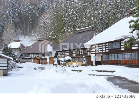 冬の白馬村青鬼集落 重要伝統的建造物保存地区 冬の白馬村青鬼集落 重要伝統的建造物保存地区 121438069