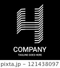 Bored with the same old logo designs? This is the solution: Minimalist number 4 logo. The appearance is also aesthetic, professional, sporty, unique, and of course very cool. 121438097