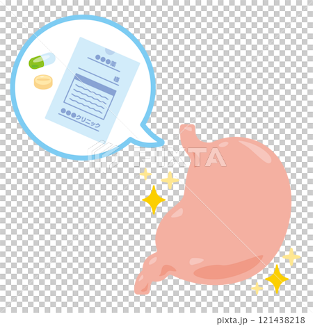 醫學和健康胃的插圖 121438218