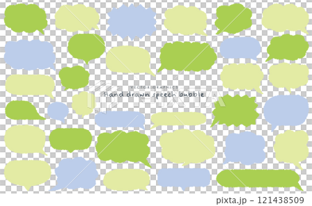 会話を楽しくする吹き出し素材セット 会話を楽しくする吹き出し素材セット 121438509