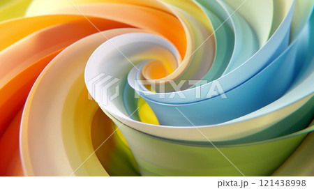 Vibrant Abstract Backdrop, A Play of Enchanting Colors for a Stunning Visual Impact 121438998