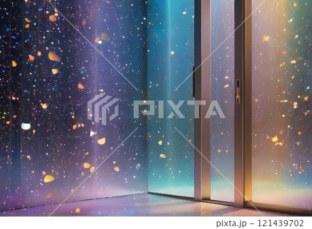 エフェクト的マクロ画像カラフル銀河テクスチャ 121439702