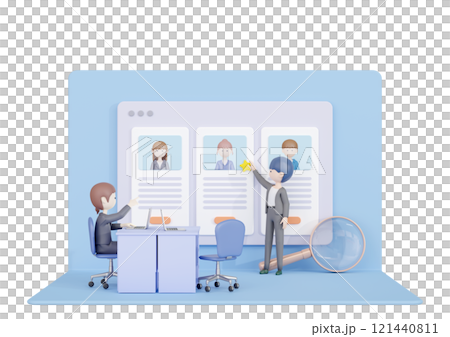 3DCG|招募人員從應徵者中挑選應徵者並打上星號 3DCG|招募人員從應徵者中挑選應徵者並打上星號 121440811