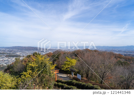 明神山自然の森展望台から見た景色(明神山の山頂) 明神山自然の森展望台から見た景色(明神山の山頂) 121441346