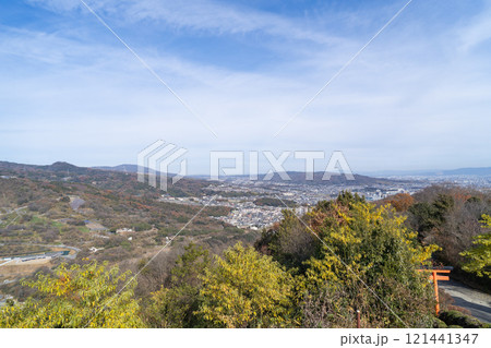 明神山自然の森展望台から見た景色(明神山の山頂) 明神山自然の森展望台から見た景色(明神山の山頂) 121441347