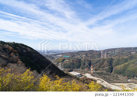 明神山自然の森展望台から見た景色（明神山の山頂） 121441350