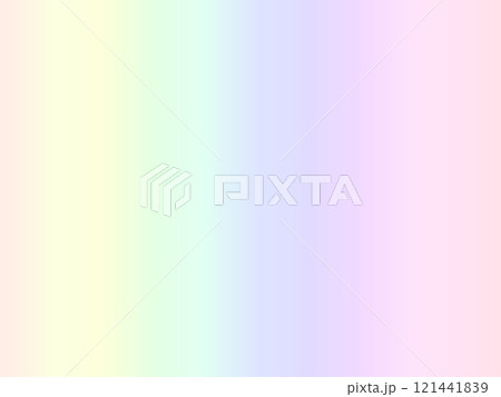 かわいい虹色　グラデーション背景素材　虹色 121441839