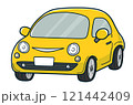 かわいい車（黄色・イエロー） 121442409