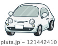 かわいい車（白・ホワイト） 121442410