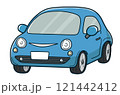 かわいい車（青・ブルー） 121442412