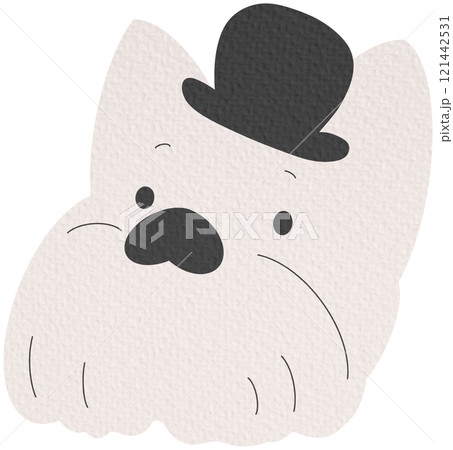 Cute and smile dog heads doodle vector set. Comic happy dog faces character design with flat color isolated on white background. Cute and smile dog heads doodle vector set. Comic happy dog faces character design with flat color isolated on white background. 121442531