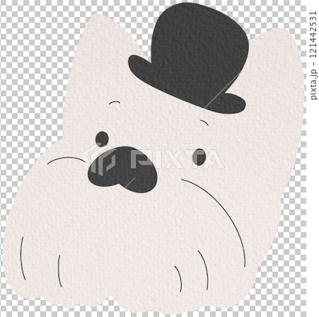 Cute and smile dog heads doodle vector set. Comic happy dog faces character design with flat color isolated on white background. Cute and smile dog heads doodle vector set. Comic happy dog faces character design with flat color isolated on white background. 121442531