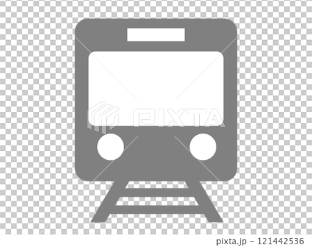 電車のアイコン・シルエット 121442536