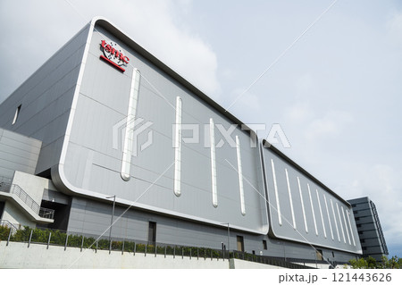 Taiwan Semiconductor Manufacturing Company (TSMC) plant in Hsinchu Science Park, Taiwan, TSMC is the world's largest dedicated independent semiconductor foundry. 121443626