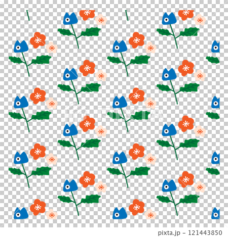 Cute setsubun illustration material 121443850