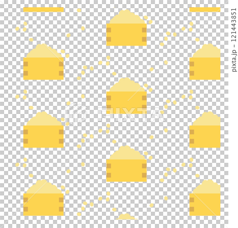 かわいい節分のイラスト素材 かわいい節分のイラスト素材 121443851