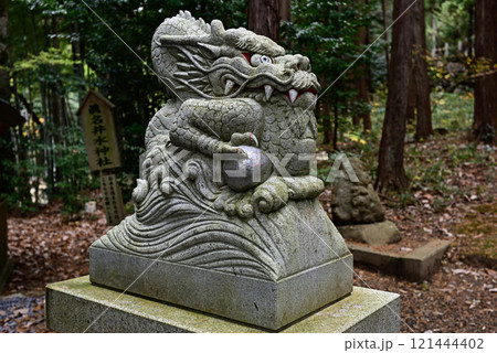 奥宮　眞名井神社（真名井神社）吽行の狛龍 121444402