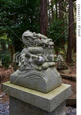 奥宮　眞名井神社（真名井神社）吽行の狛龍 121444403