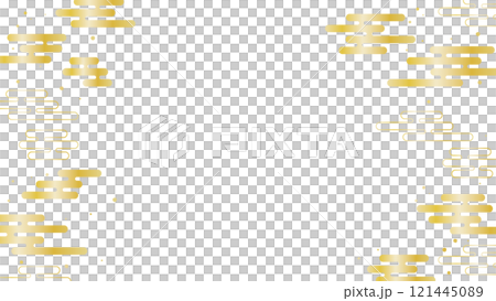 エ霞 フレーム 和風 雲 金色 ゴールド ベクター 高級感 エ霞 フレーム 和風 雲 金色 ゴールド ベクター 高級感 121445089