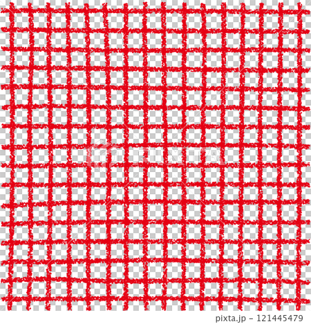 Hand-drawn crayon material background checkered pattern 121445479