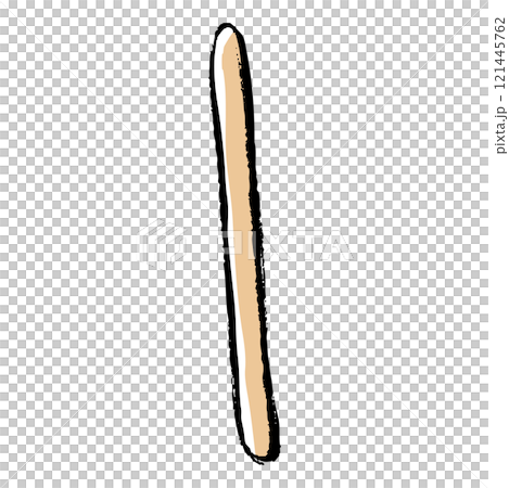 帶有畫筆描邊的冰棒棒的插圖 帶有畫筆描邊的冰棒棒的插圖 121445762