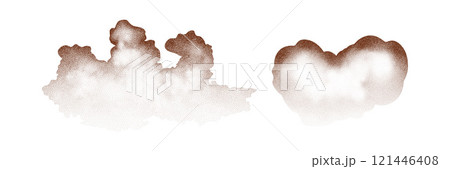 Particles of earth and dust. Brown sand texture.Top view of the cake. Vector illustration Particles of earth and dust. Brown sand texture.Top view of the cake. Vector illustration 121446408
