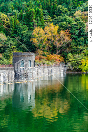 河内貯水池の紅葉【福岡県北九州市】 121446530