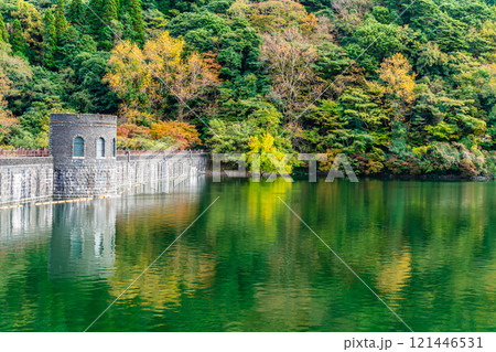 河内貯水池の紅葉【福岡県北九州市】 河内貯水池の紅葉【福岡県北九州市】 121446531