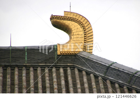 東大寺大仏殿・鴟尾・しび(奈良県・奈良市) 東大寺大仏殿・鴟尾・しび(奈良県・奈良市) 121446626