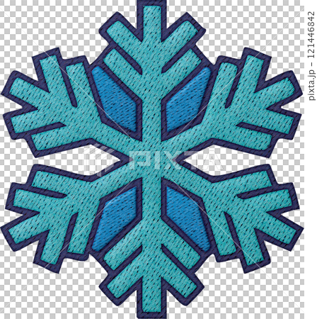 A patchwork snowflake embroidery ornament seasonal stitch art for christmas decor A patchwork snowflake embroidery ornament seasonal stitch art for christmas decor 121446842