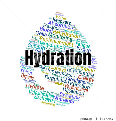 Hydration Word Cloudのイラスト素材 [121447263] - PIXTA