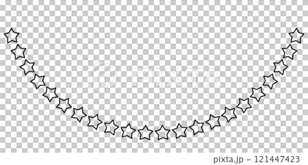 Black star curve line frame 121447423