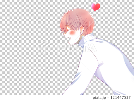 Smiling man, winter, side, love Smiling man, winter, side, love 121447537