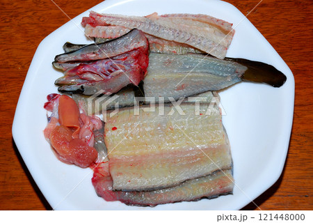 釣ったウナギを捌いた 釣ったウナギを捌いた 121448000