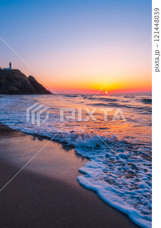 角田浜の夕暮れ 角田浜の夕暮れ 121448039