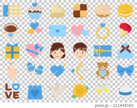 White Day icon set_vector illustration 121448162