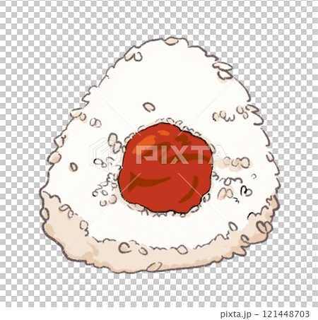 梅子飯糰的插畫剪法 梅子飯糰的插畫剪法 121448703