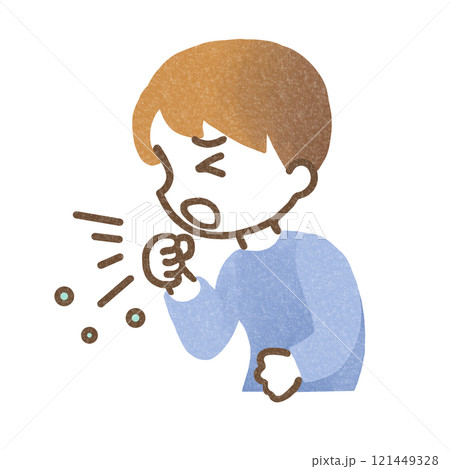 咳をする子ども 121449328