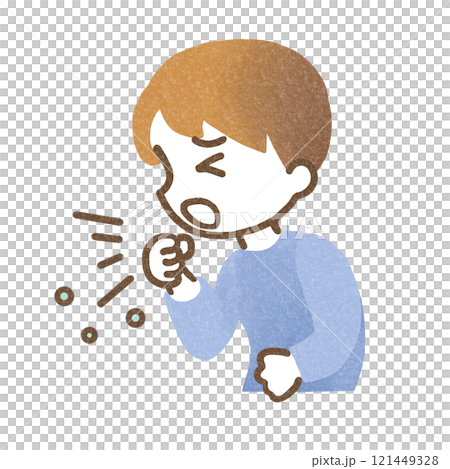 咳嗽的孩子 咳嗽的孩子 121449328