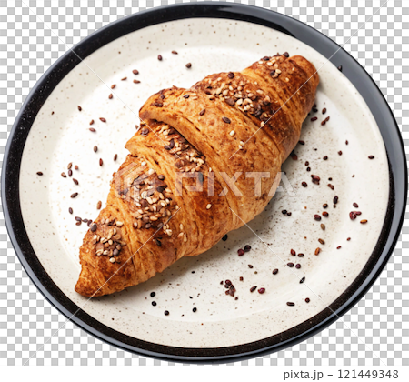 croissant on white background 121449348