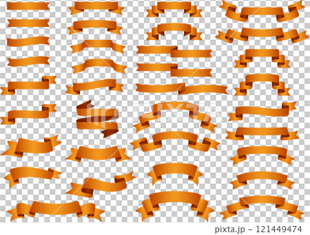 リボンセット、m9橙 121449474
