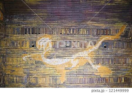 韓国公州、武寧王陵玄室の白虎 121449999