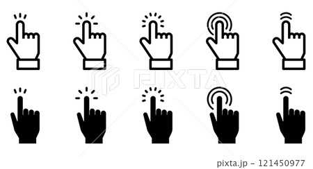 手のアイコンセット 手のアイコンセット 121450977