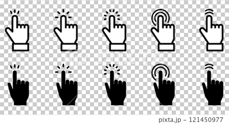 手のアイコンセット 手のアイコンセット 121450977