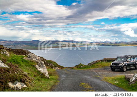 The coastal single track road between Meenacross and Crohy Head south of Dungloe, County Donegal - Ireland The coastal single track road between Meenacross and Crohy Head south of Dungloe, County Donegal - Ireland 121451635