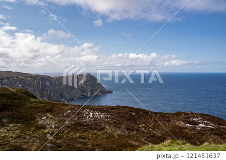 View over the Cliffs of Horn Head in County Donegal in Ireland 121451637