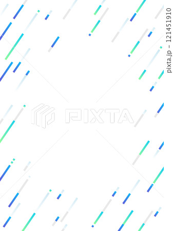 斜めの幾何学の背景デザイン　青と緑 121451910